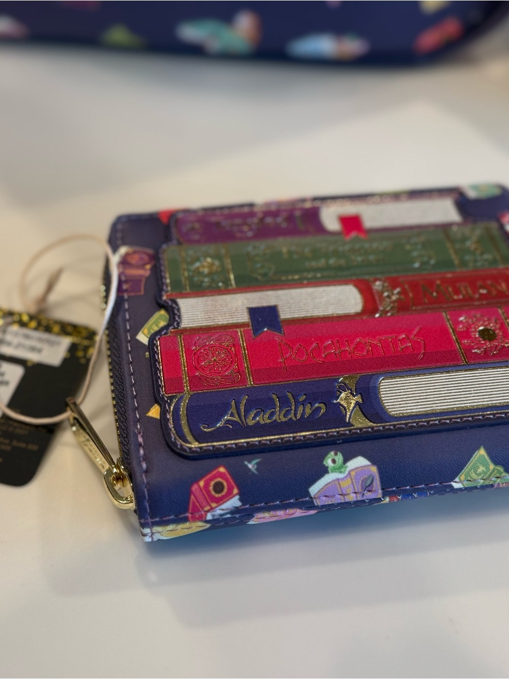 Loungefly Disney Princess AOP crossbody+ Wallet Set - NWT - Picture 8 of 9